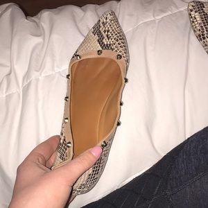 Snake skin flats